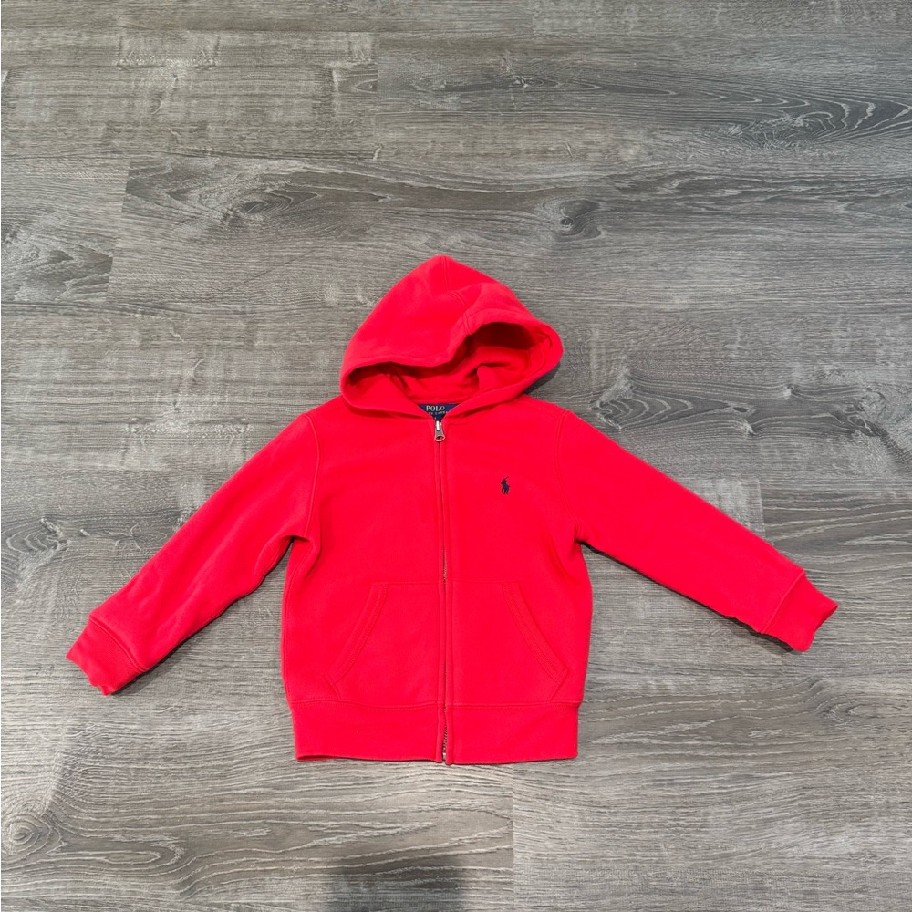 Polo Ralph Lauren Kids Red Zip Hoodie